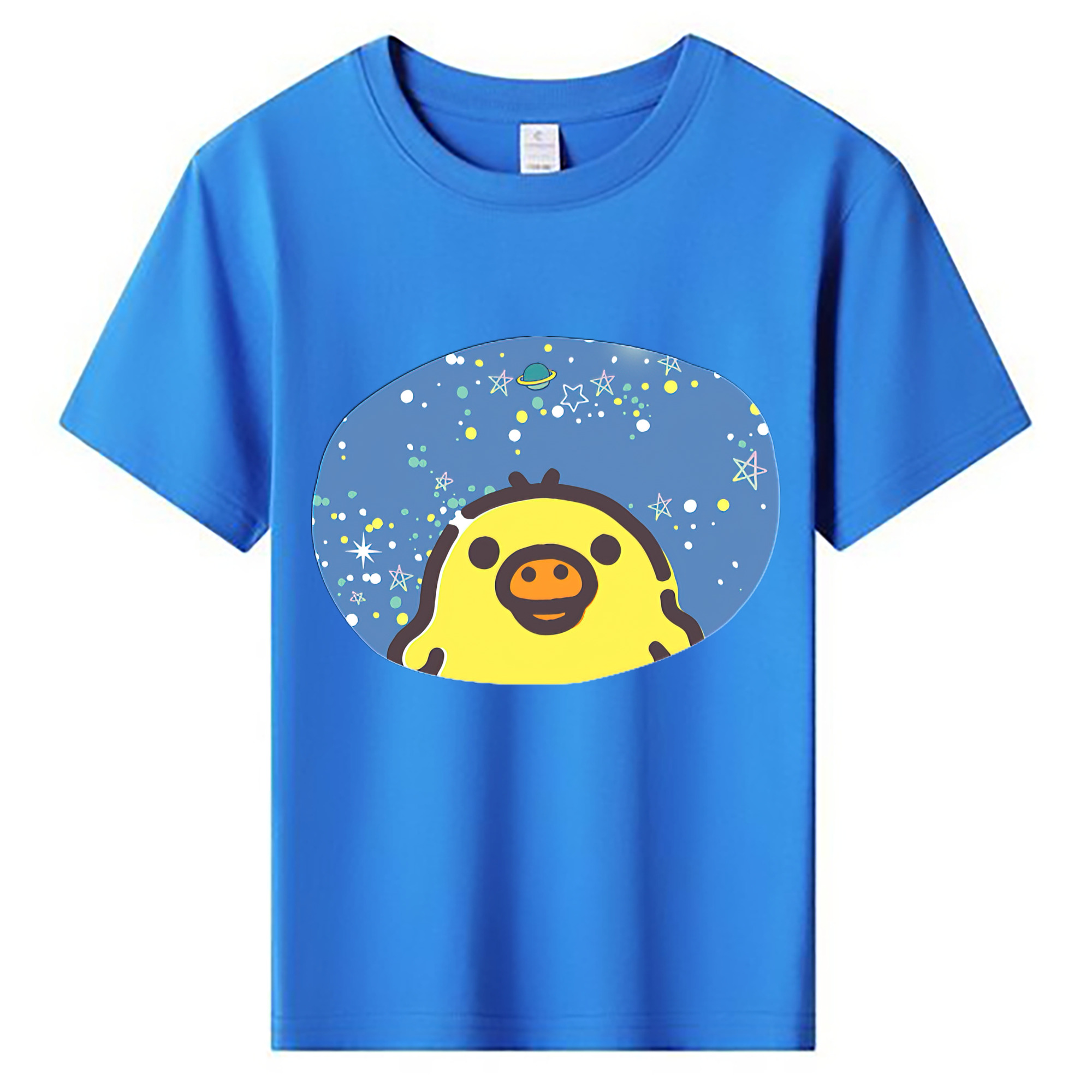 （画像用） リラックマ リラックマ キイロイトリ Rilakkuma Korilakkuma Kiiroitori 綿100％キッズTシャツ（フロントプリント）